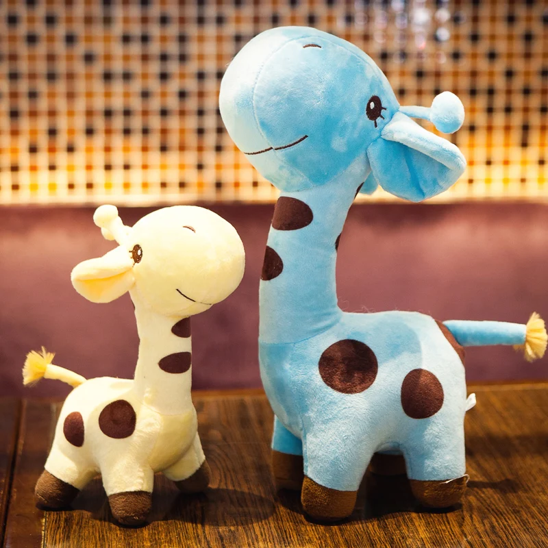 18cm 25cm Cute Giraffe Plush Toy Pendant Soft Deer Stuffed Cartoon Animals Doll Baby Kids Toys