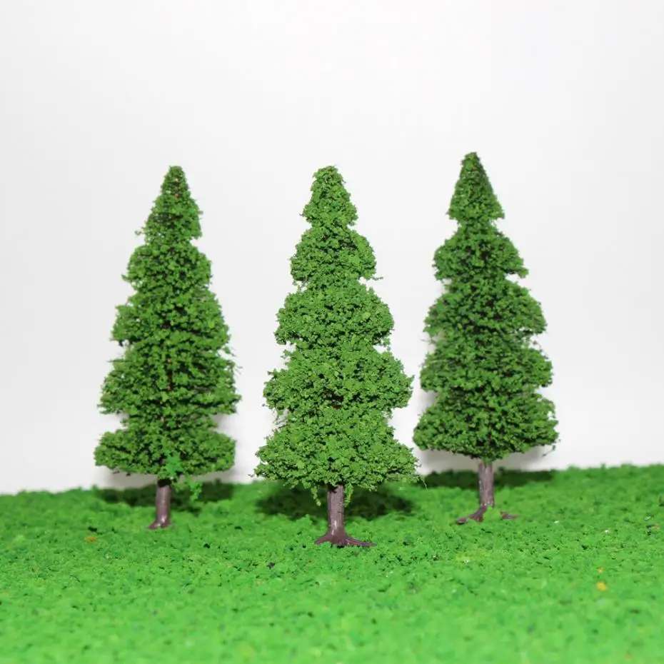 

10pcs Model Train Trees Pine Railroad Scenery Layout HO OO Scale NEW model train ho scale S0405 railway modeling