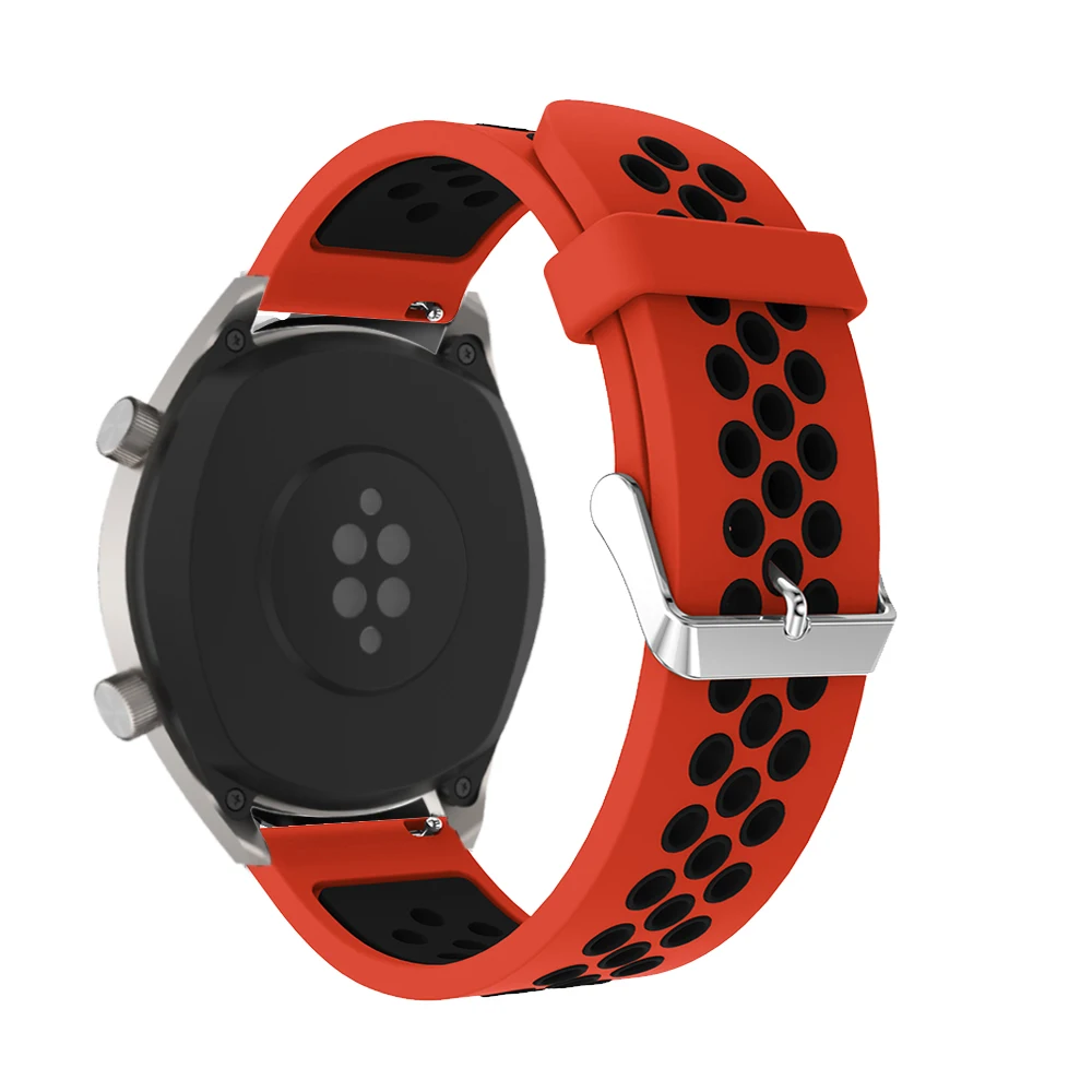 22 мм ремешки для часов huawei watch gt ремешок/Honor Magic/galaxy Watch 46 мм ремешок силиконовый ремешок Смарт часы замена браслета