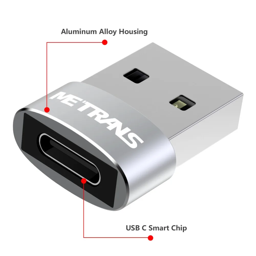 Metrans 2 шт. OTG type-C USB адаптер Мужской к usb type C Женский OTG конвертер зарядное устройство для samsung S10 type-C OTG кабель для Macbook