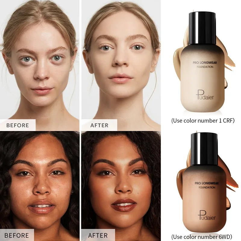 

Waterproof Long Wear Soft Matte Foundation Base Makeup Full Coverage Face Foundation Liquid Concealer for Oily and Dry Skin ZL40