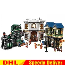 LP 16012 MOC фильм наборы Diagon аллея Набор строительных Конструкторы кирпичи собраны LPs LPing игрушечные лошадки подарки клон 10217