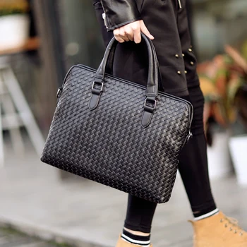 

Tidog The new male cross braided bag handbag Briefcase Bag