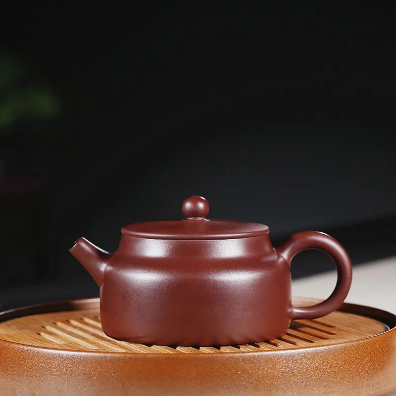

Teapot Quality Goods Manual Raw Ore Purple Zhuni Dezhonghu Purple Mud Kungfu Online Teapot Tea Set A Piece Of Generation Hair