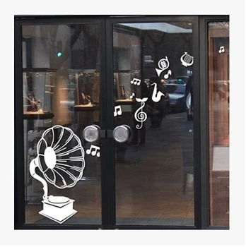 

Music Creative Wall Stickers Pattern Single-piece Package Modern XUPC Store Layout Decorate The Music Room Coffee Bar Plastic