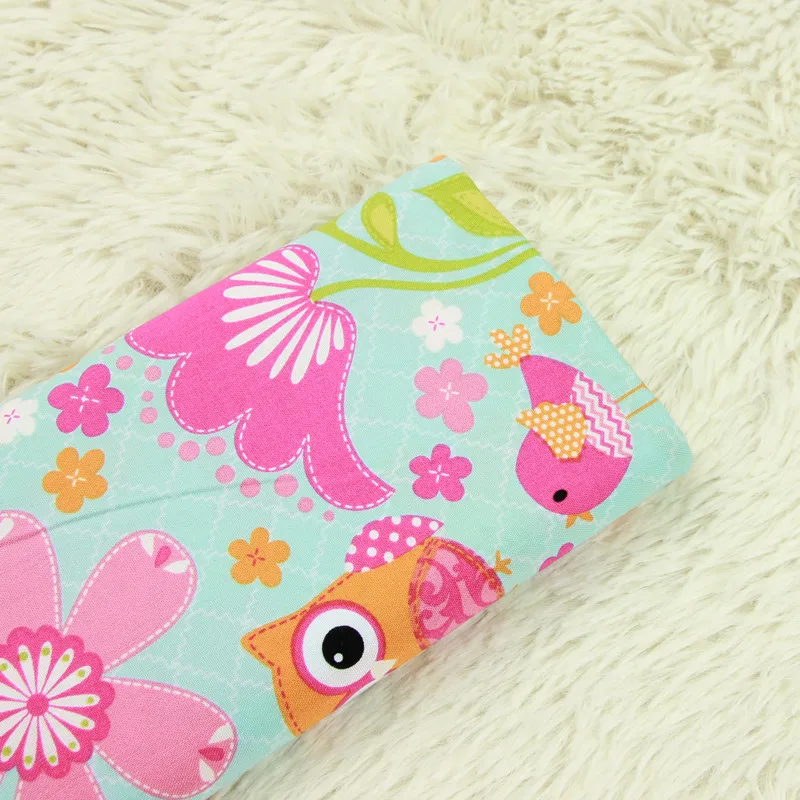 

Cotton Plain Fabric By Meters Cartoon Printed Cotton Fabric DIY Quilting Patchwork Material Manual Sewing Crafts Cloth For Child