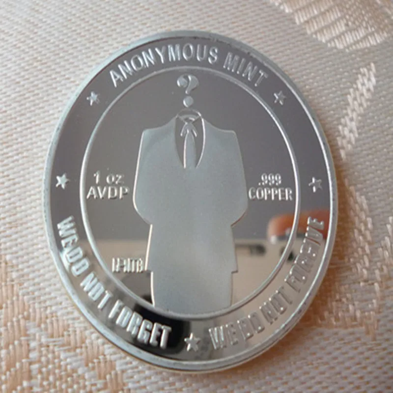 3 pcs mix 3 different 2015 internet currency theme anonymous bitcoin silver gold plated brass 40 mm souvenir decoration coin