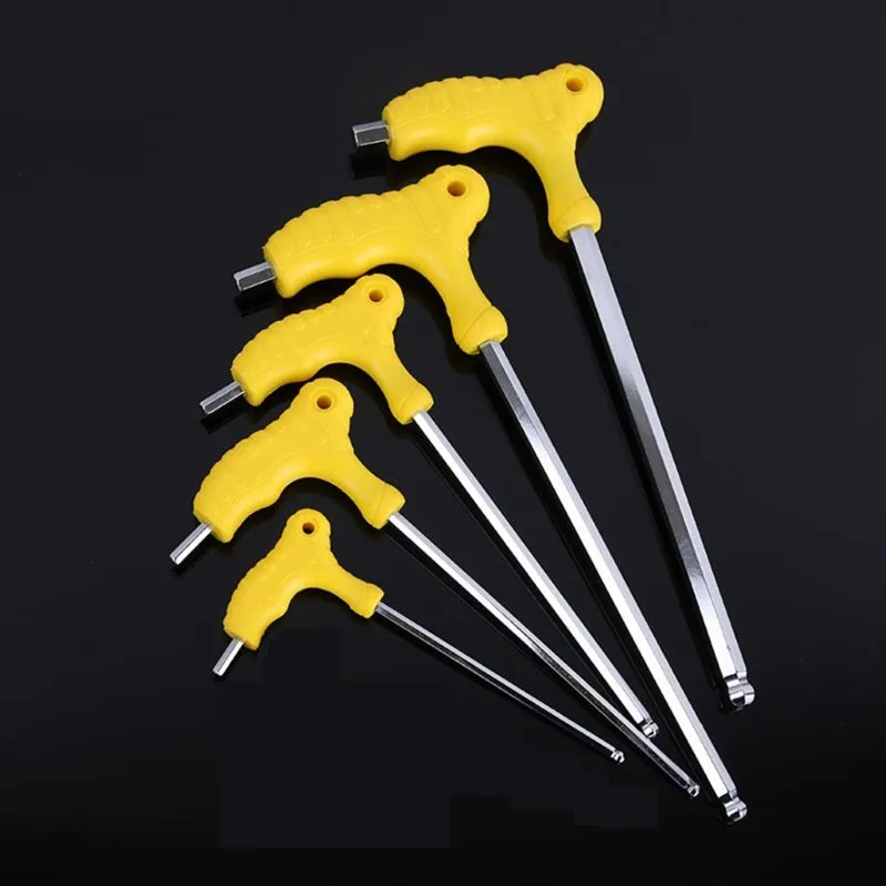 Free shipping 5pcs 3 8mm L Style Angled Socket Wrench Tool Kits For Car