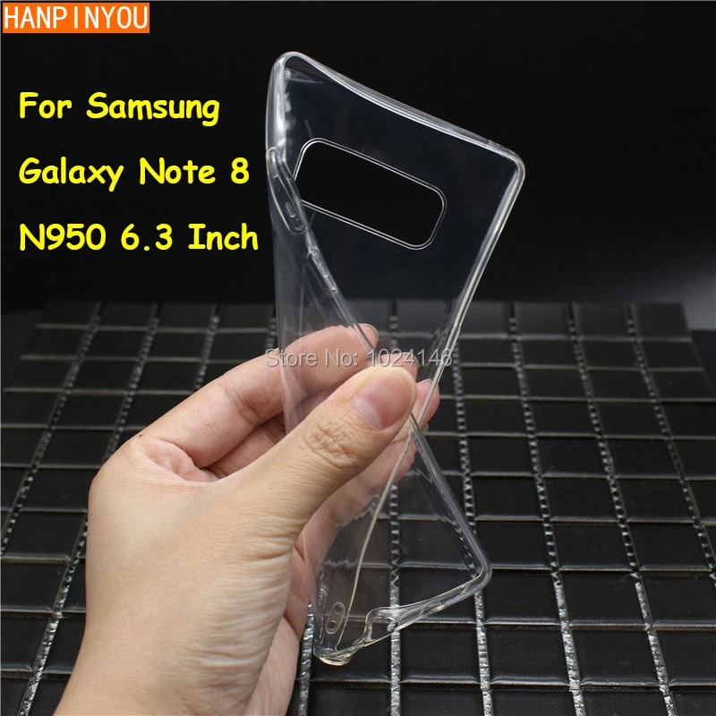 Тонкий кристально прозрачный мягкий ТПУ чехол накладка для Samsung Galaxy Note 8 note8 N950 6 3