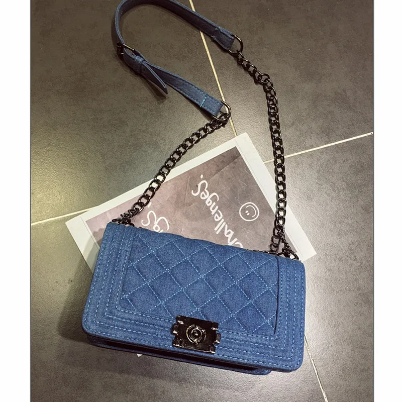 Brand Denim Bag Female Luxury Handbags Women Bags Designer Small Chain Shoulder Crossbody Bags For Women Messenger Bag Brand Denim Bag Female Luxury Handbags Women Bags Designer Small Chain Shoulder Crossbody Bags For Women Messenger Bag