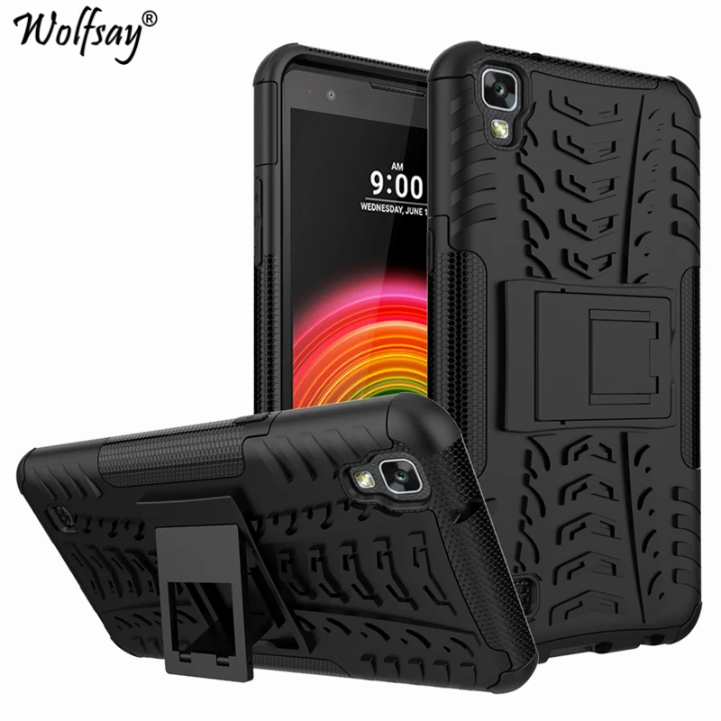 Wolfsay чехол для LG X Power Роскошный силиконовый гибридный армированный K210 K220ds k220y LS755