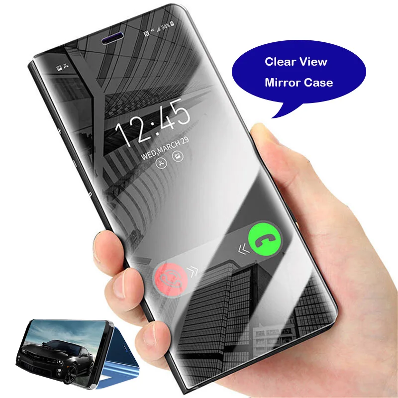 

Smart Mirror Flip Case For Xiaomi Redmi Note 7 6 Pro 5 Case For Xiaomi Mix 2 Max 3 MiA1 5C 6x MI 8 Lite 9 SE Back Cover Leather