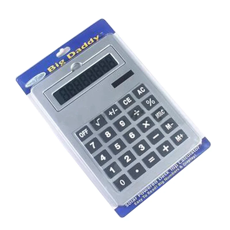 

2018 New Office Handheld Calculator Large Solar Big Calculator 8 digits A4 Size 5 Colors Cute Calculadora 0.7kg