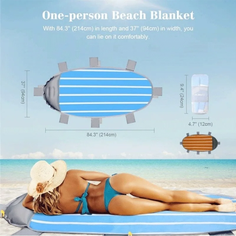 

Outdoor Single Inflatable Cushion Camping Mattress Mat Portable Tent Sleeping Pad Hiking Moistureproof Cushion Beach Bed