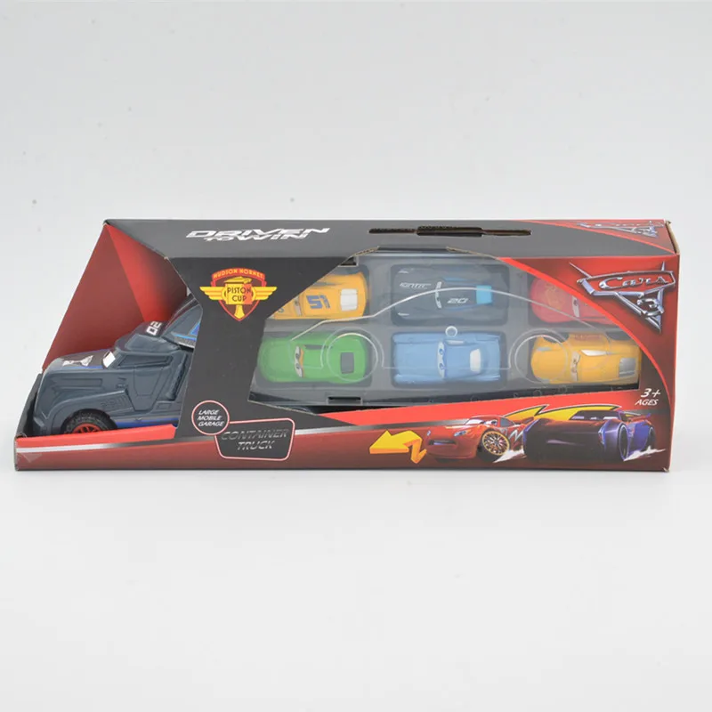 Disney Pixar Cars 3 Lightning McQueen Jackson Storm Mack Truck 6 моделей гоночных машин из литого металла и