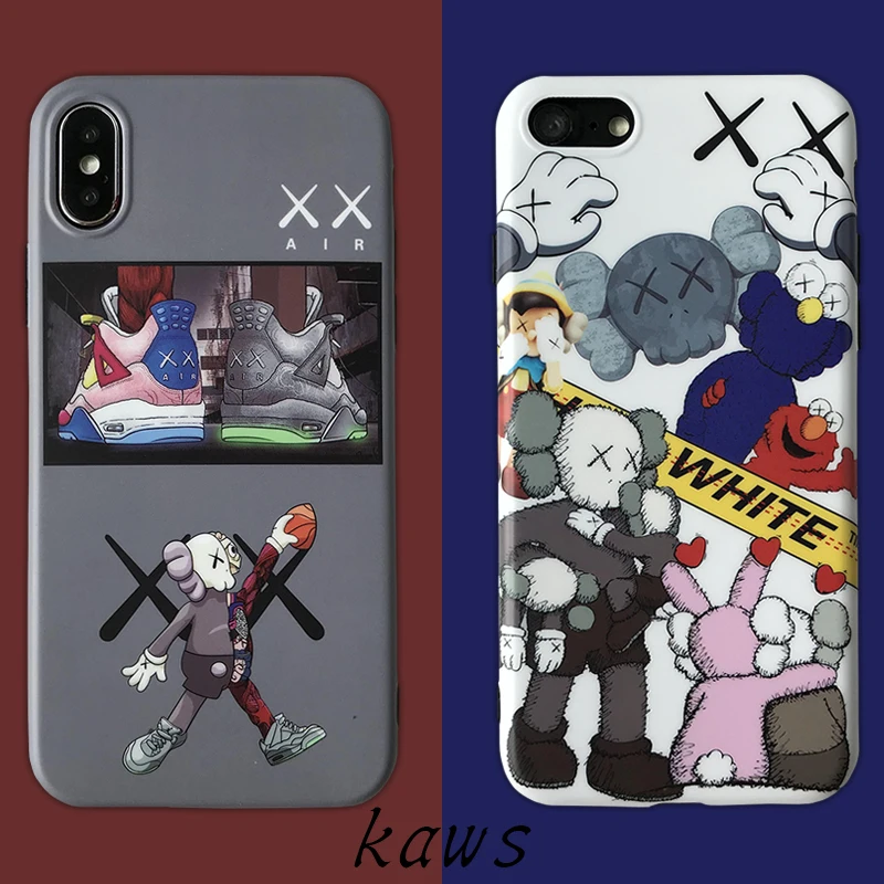 For iphone XR XS XS MAX Fashion Kaws X Air Jordan Phone