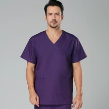 Больничная рабочая одежда для мужчин, костюм медика, униформа для женщин, с длинными рукавами, хлопковая спецодежда медицинская