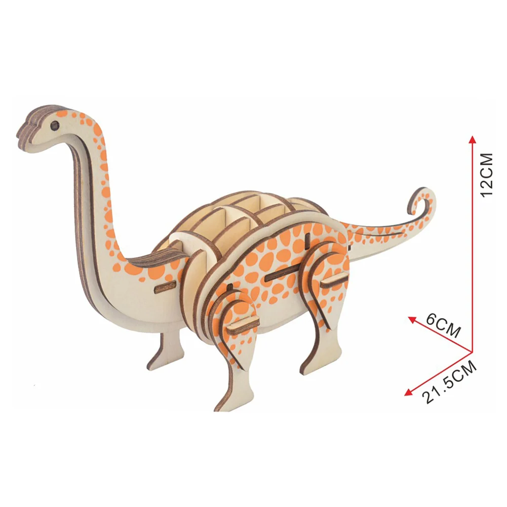 3D DIY сборки модели динозавров деревянное ремесло комплект игра-головоломка для детей Подарки YJS челнока