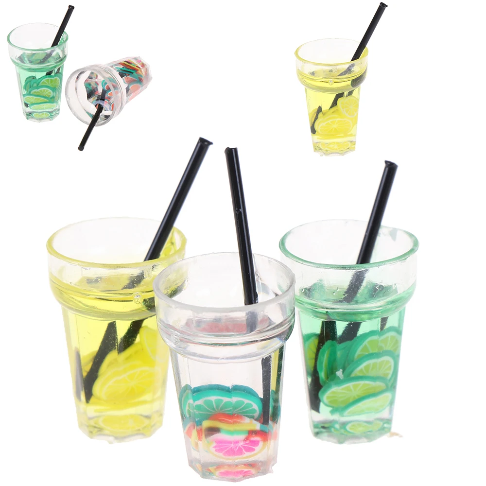 

Simulation Furniture Food Fruit Bottle Drinks Model Toys Fruit Drink Play Dollhouse Dolls Accessories 1/12 Dollhouse Miniature