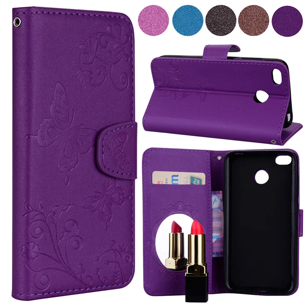 Flip Wallet PU Leather Case for Xiaomi Redmi 4X Phone Magnetic Cover Kickstand Feature w/ Card Slots &amp Wrist Straps | Мобильные