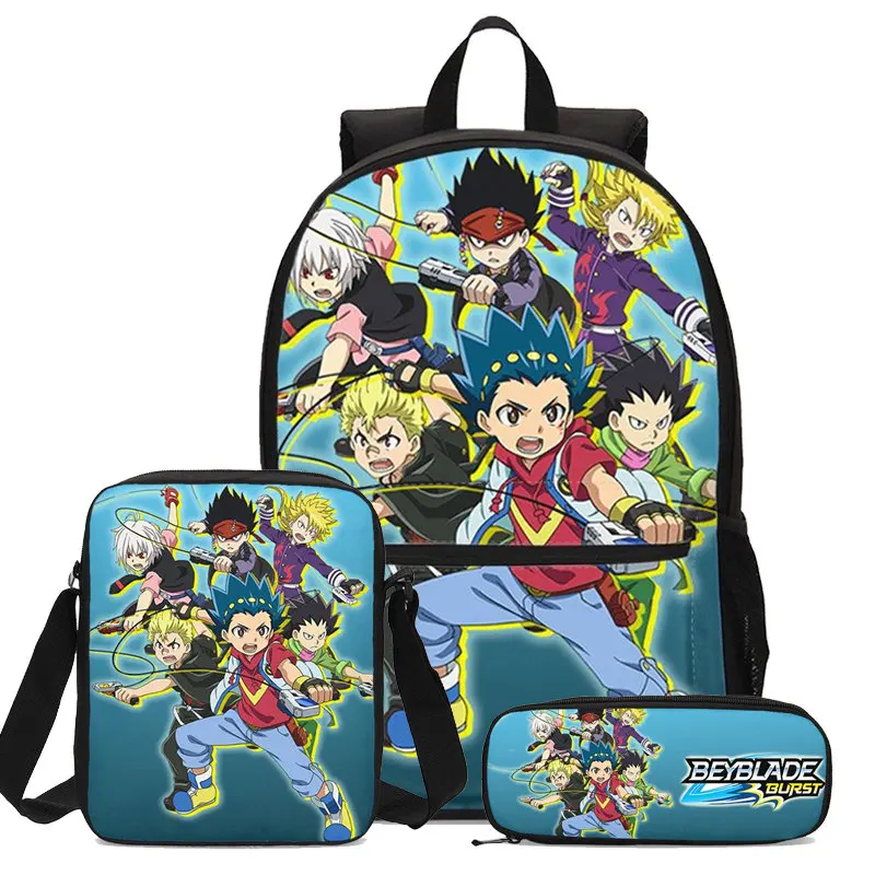 Рюкзак с мультипликационным рисунком Beyblade Burst Game рюкзак 3D принтом для девочек и