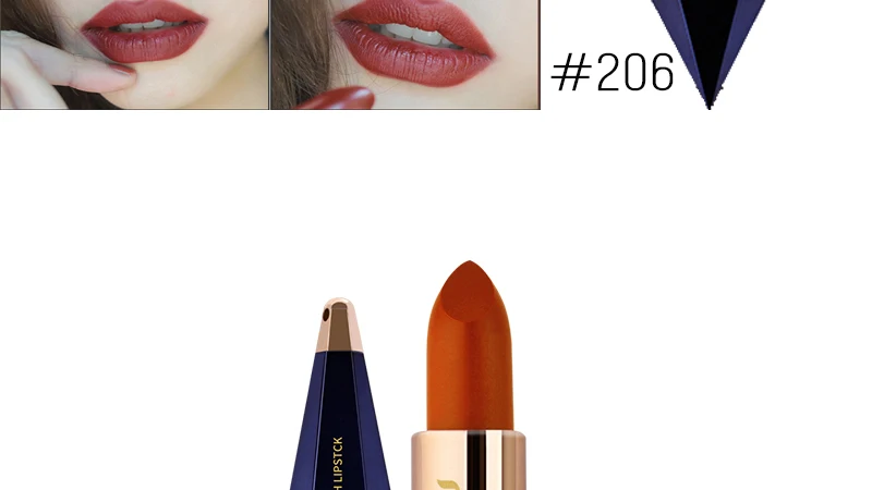 TUTU Velvet Lipsticks Long Lasting Sexy Shimmer Waterproof Nude Lip Stick Moisturizing Stars Matte Lipstick 6 Color Make-up Kit (13)