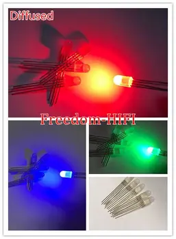

1000pcs 5mm Diffused RGB LED Common Cathode+ diffused RGB LED Common Anode Each 500pcs led Diode 4Pin Tri-Color Emitting Diodes