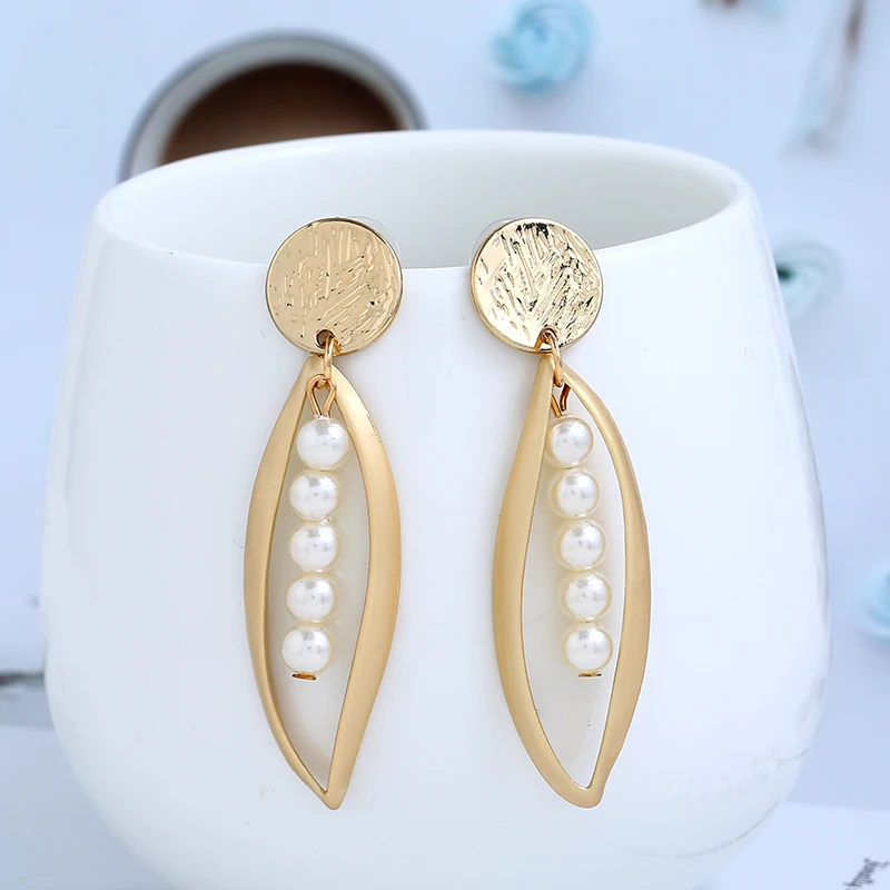 baroque pearl Drop earrings (2)