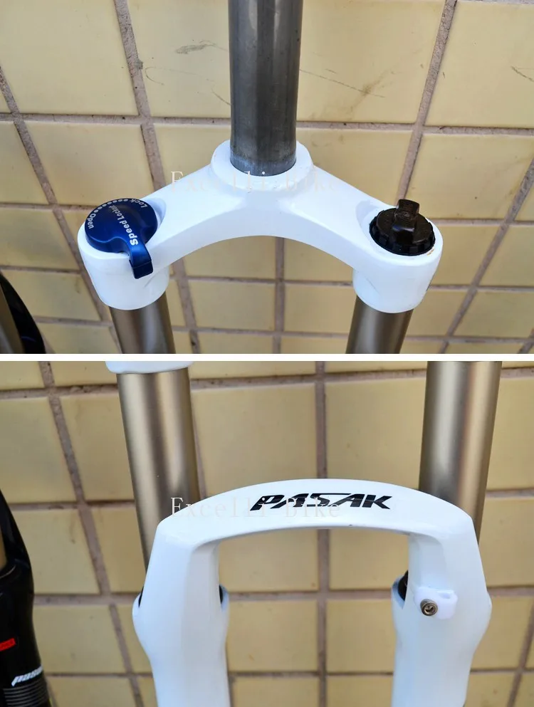 Excelli Locking Suspension Forks Aluminium Alloy Moutain Bike26 27.5 Fork Fat Bicicleta Fork only 2500g Travel 100mm For Disc Brake Bike27