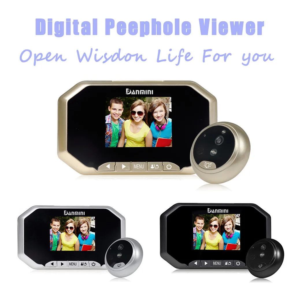 

HIPERDEAL 3 TFT HD Door Peephole Camera 160 Degrees Detection Video Viewer Night Vision4.16