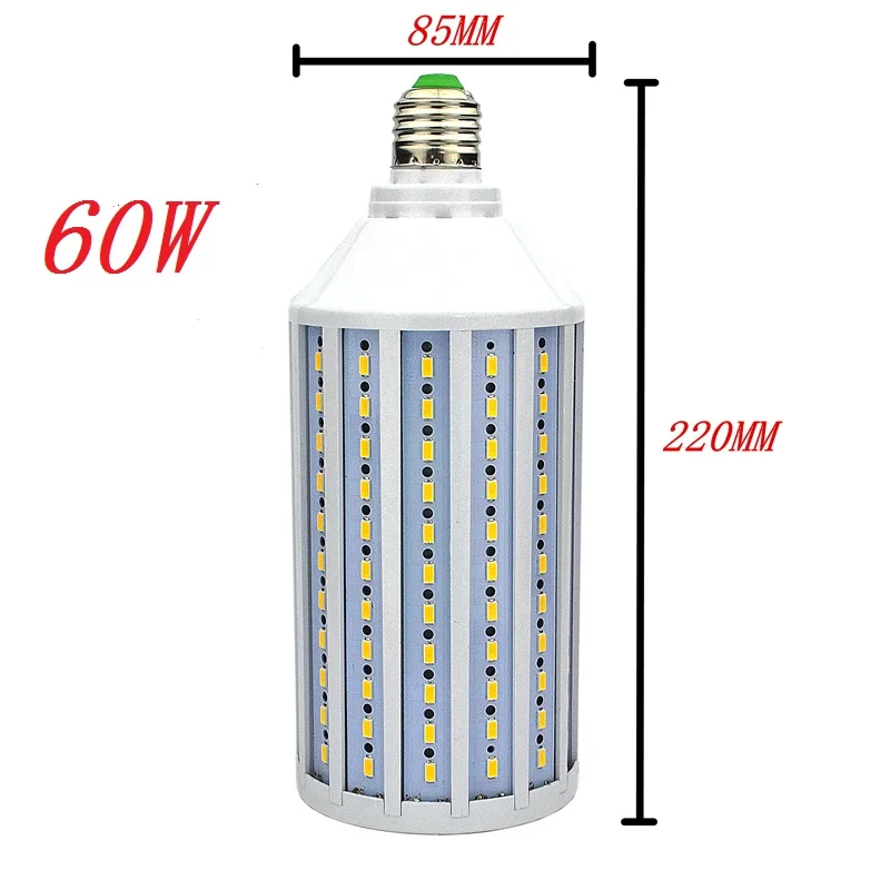 LED Bulb Lamp E27 E26 E39 E40 5730 Corn Spot Light 12W 15W 25W 30W 40W 50W 60W 80W 100W Lampada 110V 220V Cold Warm White Lights