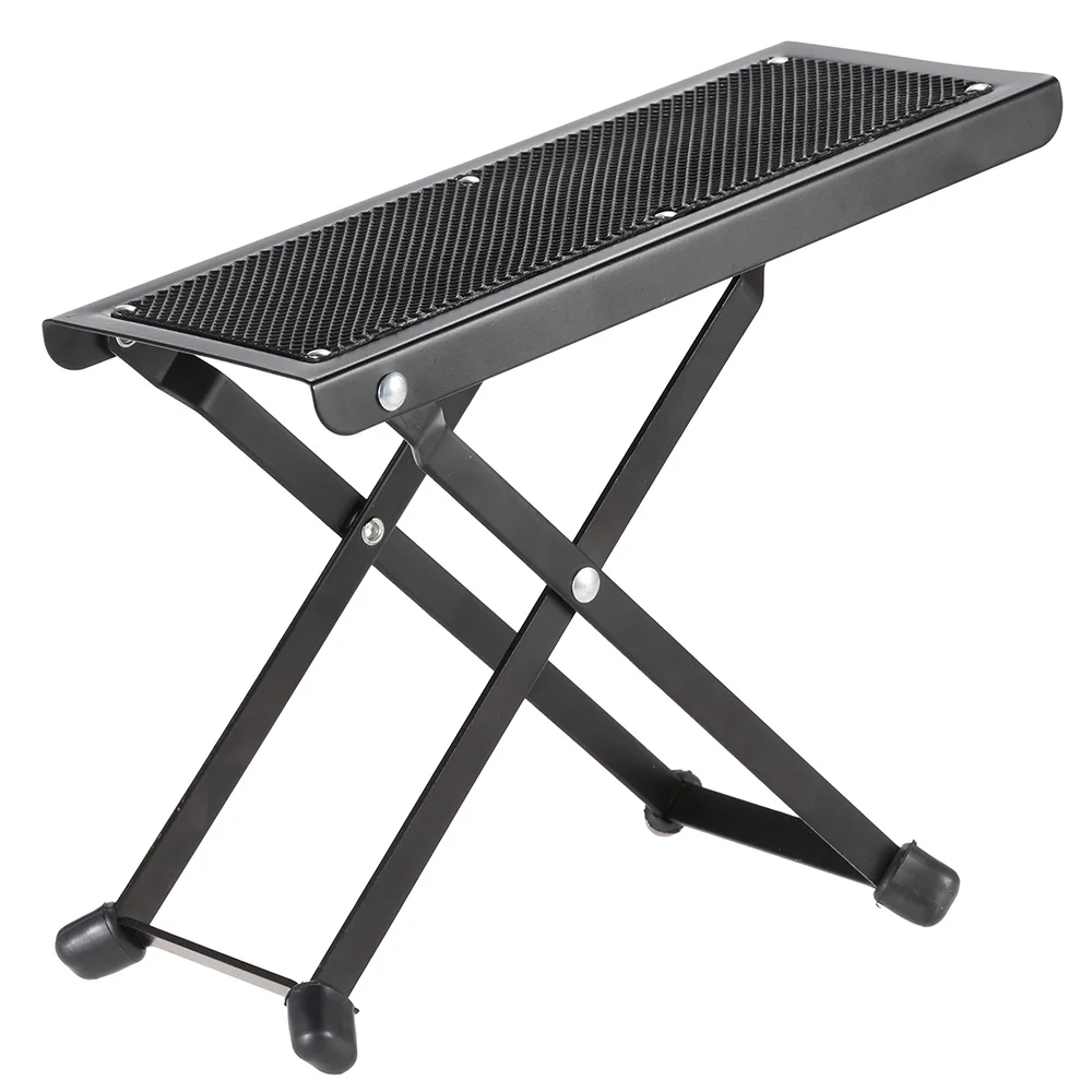 Foldable Metal Guitar Pedal Anti Slip Guitar Foot Rest Stool 4