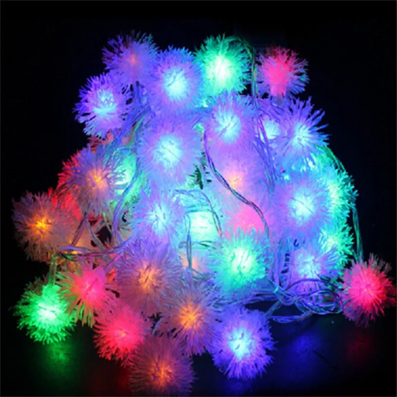

10M 100 LED Fairy String Lights Edelweiss Snowball Christmas Tree Garden Outdoor Indoor Wedding Decor Holiday 220V/110V