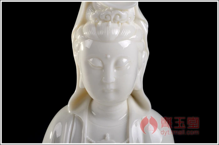 Dai yutang статуя Гуань Инь, белый мрамор украшения дома ремесел/керамика 10 дюймов Бесплатная Kwan-Инь D01-042