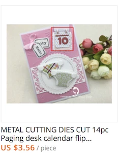 calendar cut die
