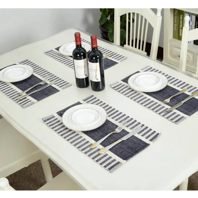Fashion cotton Dining Placemat kitchen mat for Table Eat Mat heat