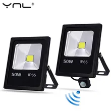 Движения Сенсор светодиодный Foco потолочные светильник 10 Вт 30 Вт 50 Вт AC 220V Водонепроницаемый IP65 отражатель светильник Fluter Точечный светильник открытый светильник