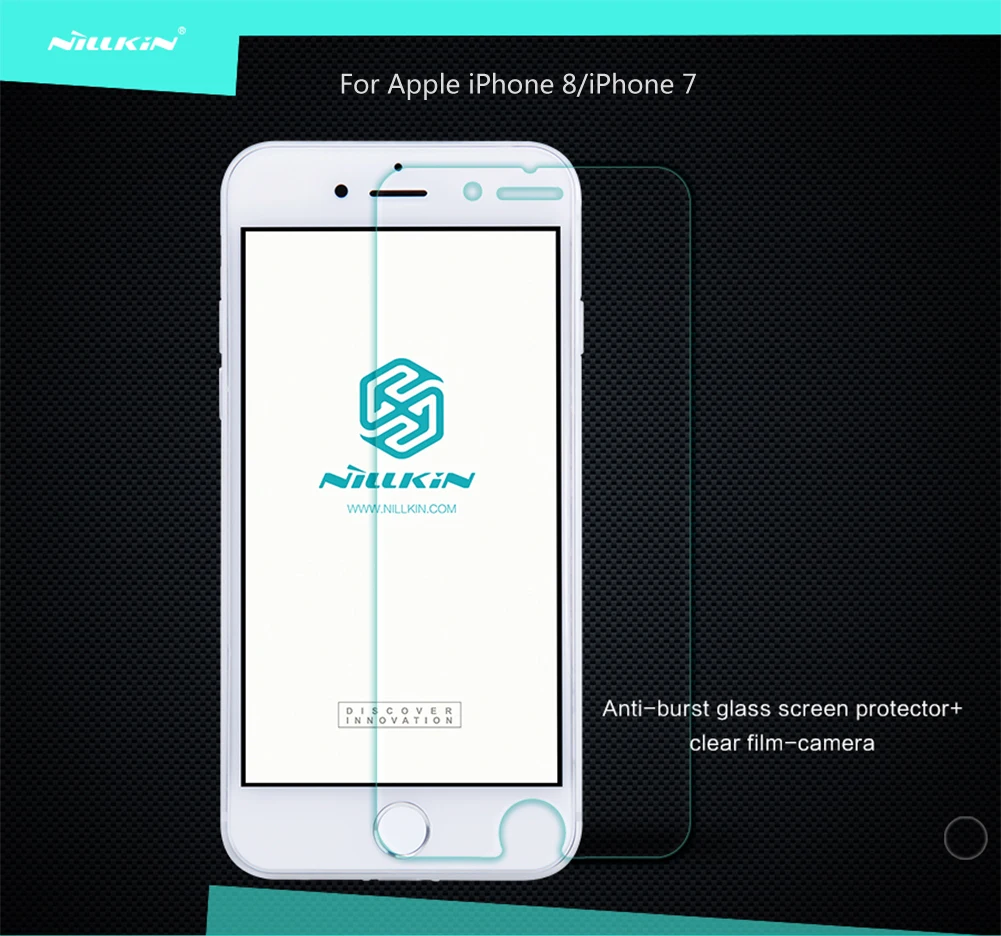 Для iphone 8/8 Plus закаленное Стекло Nillkin Amazing H+ Экран с защитой от падений 2.5D Защитная пленка для iphone 7 plus