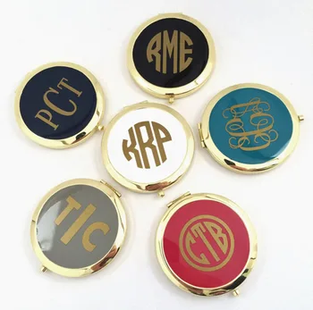 

Design Your Own Mirror Gold Compact Mirror Personalised Custom Mirrors