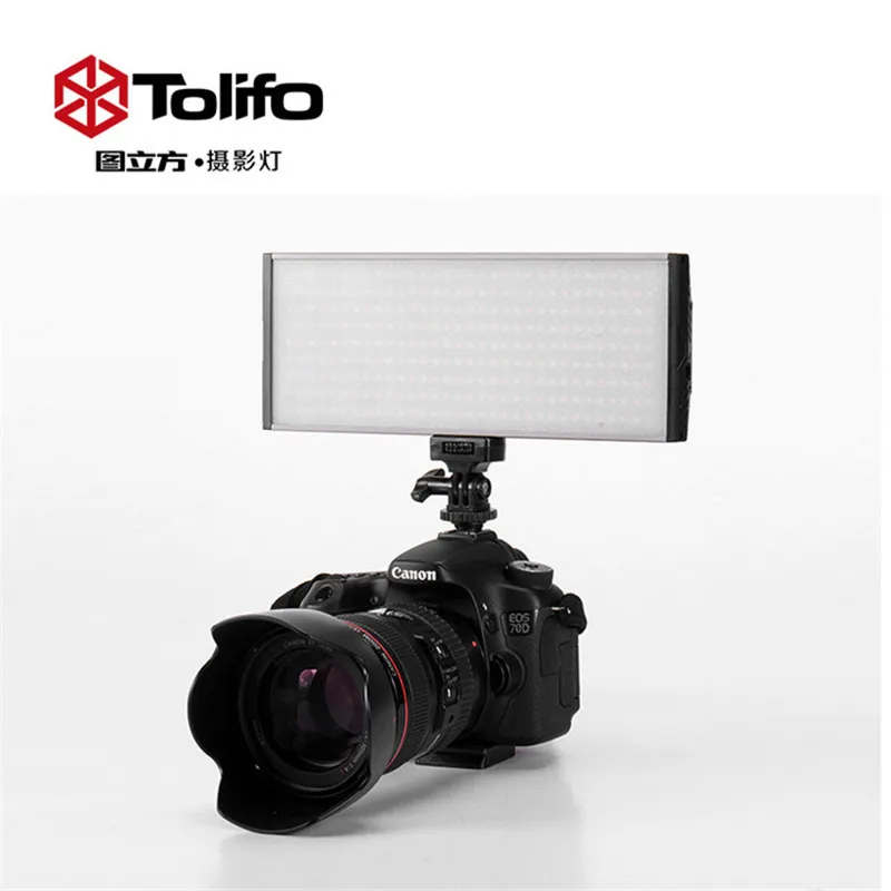 

TolifoPT-30 Professional Metal Housing LED Fill Light Photography Flash Light With Light-blocking Board for Canon Nikon Sonia