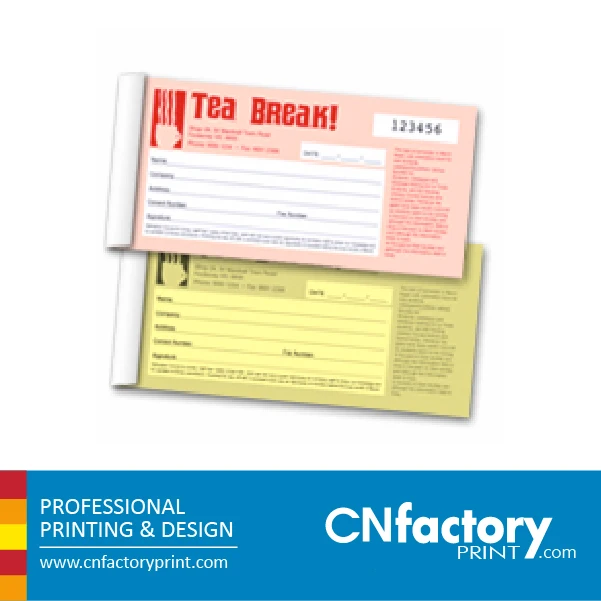 a5 triplicate notebook invoice books print full colour custom