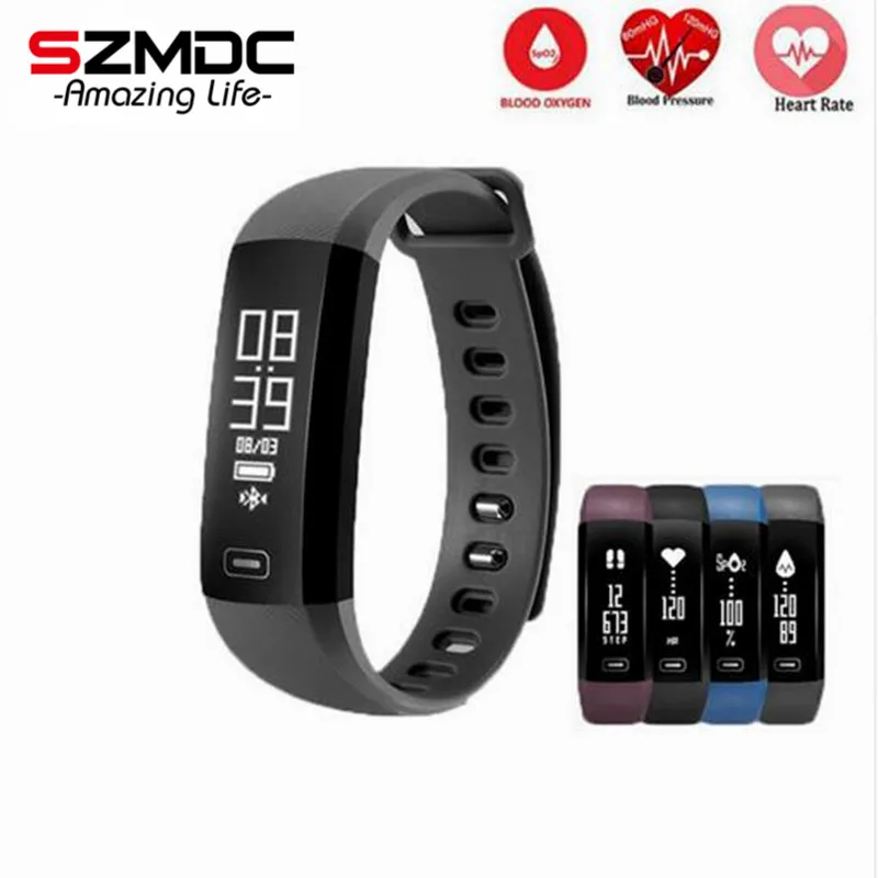 SZMDC M2 Smart Band Heartrate Blood Pressure Oxygen Oximeter Sport Bracelet Clock Watch Inteligente Pulso For