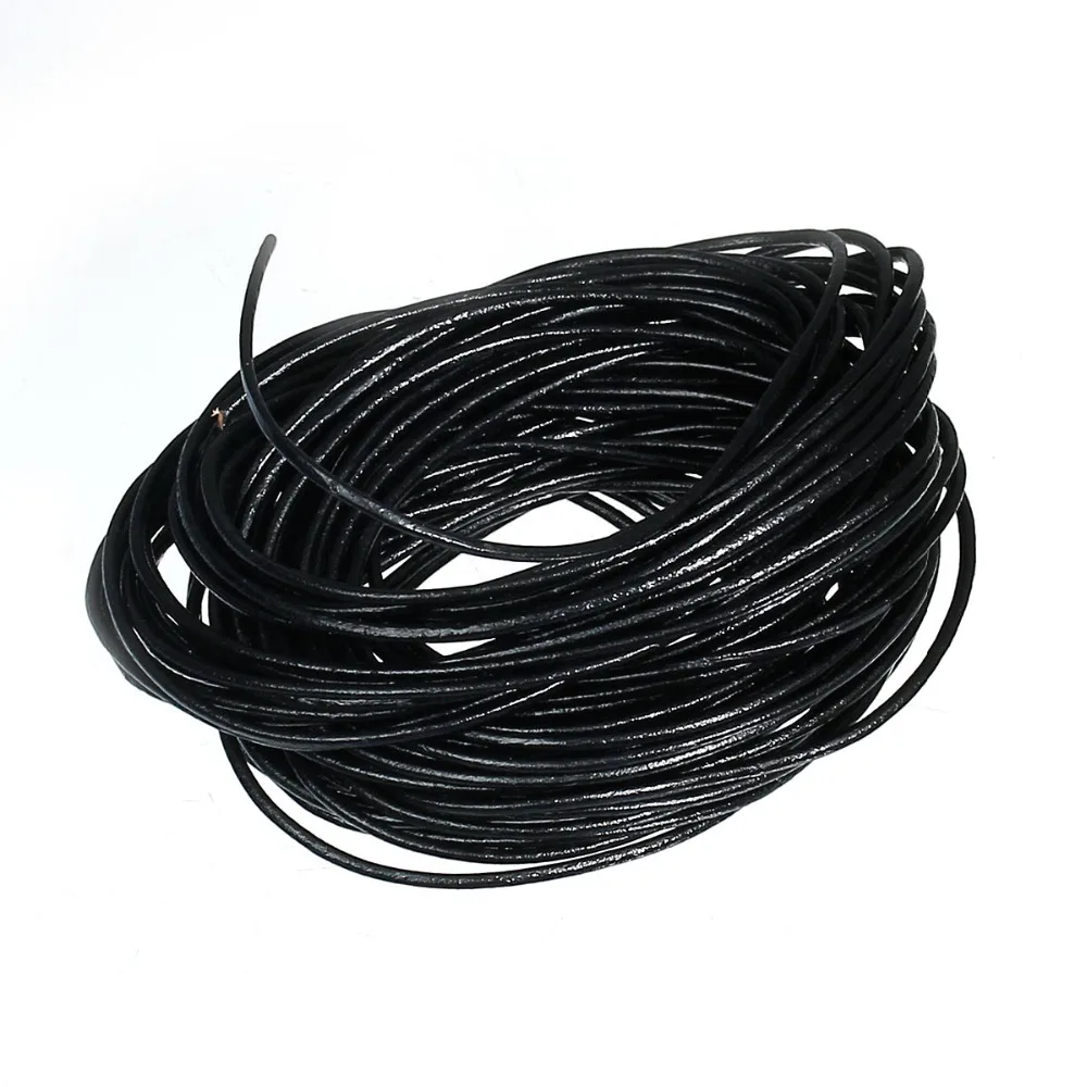 

DoreenBeads 1.5mm Black Round Leather Jewelry Cord 10 meters