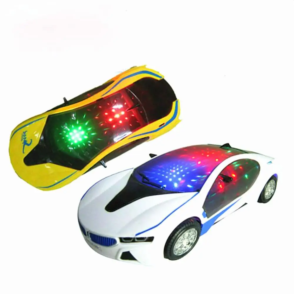 3D automatic LED Flashing Light luxury Car Model Music Sound Electric Toy Kids Children Gift crafts 3