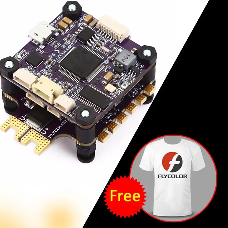 Flycolor Raptor S Tower 40A 4 в 1 ESC 2 4S EFM8BB21F16G MCU BLHeli для радиоуправляемых гоночных игрушечных