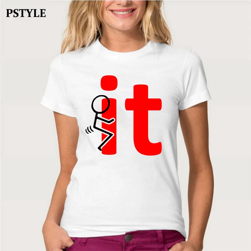 Buy Women Funny tshirt Short Sleeve t shirt Femme Hiphop Style it Print Summer