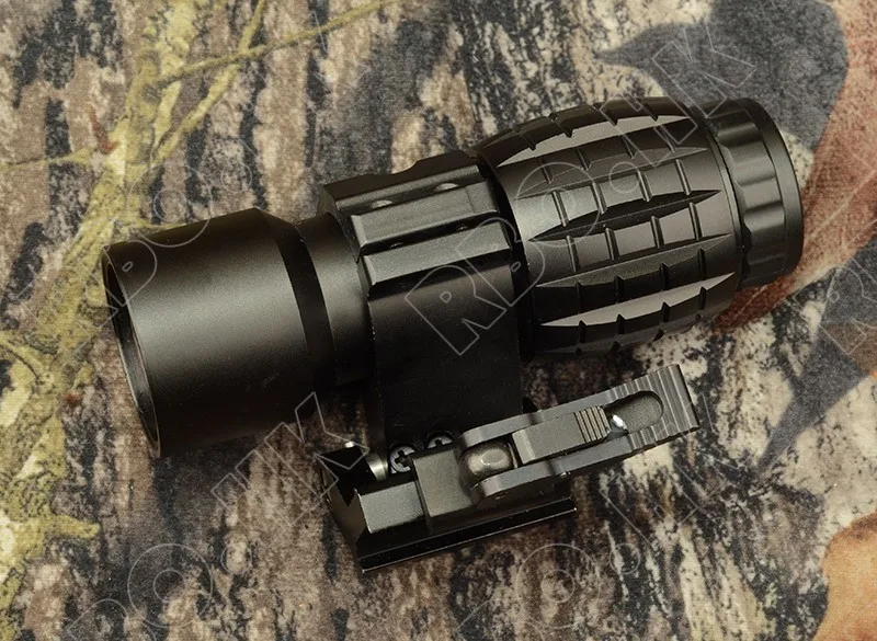 Тактический Совместимость с Red Dot Sight Scope 3x лупа с откидной в сторону Picatinny Weaver Rail Mount M9443