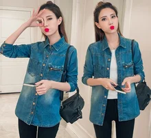 5xl plus big size coats women spring autumn winter 2017 feminina fashion thin new elastic denim short coats female Y0211