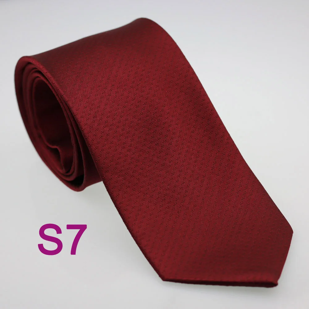 

Coachella Men's ties 100% Pure Silk Tie Burgundy Red Solid Color Spots Woven Necktie Formal Neck Tie for Men dress shirt Wedding