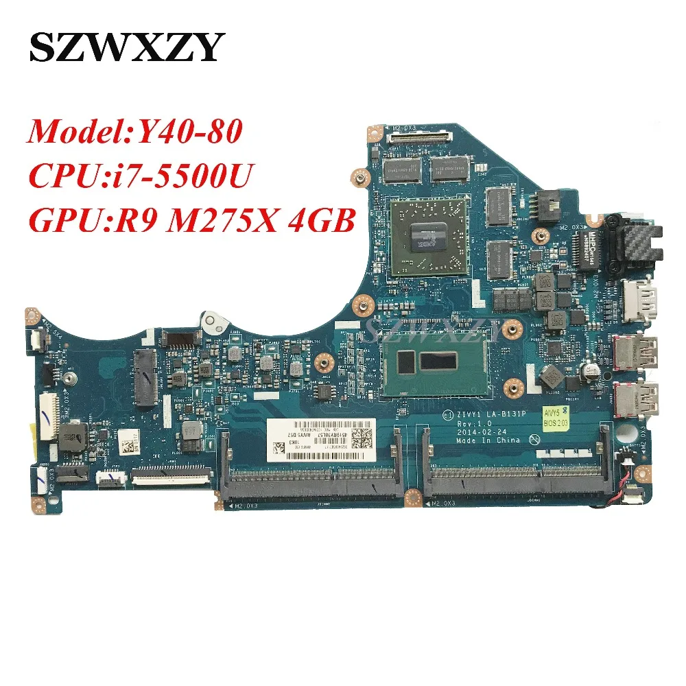 5B20H13365 для Lenovo Y40-80 материнская плата ноутбука ZIVY1 LA-B131P SR23W i7-5500U процессор R9 M275X 4GB GPU